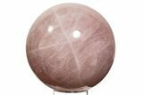 Large, Polished Rose Quartz Sphere - Madagascar #339398-1